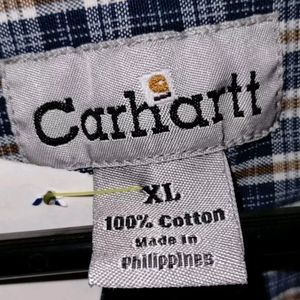 Carhartt Plaid button up shirt xl